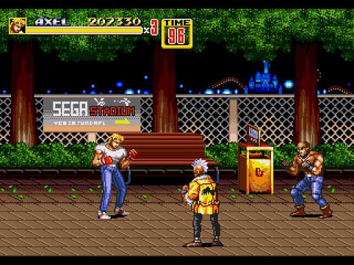 jugabilidad de street of rage ii