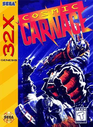 Los mejores juegos de 32X: portada de Cosmic Carnage