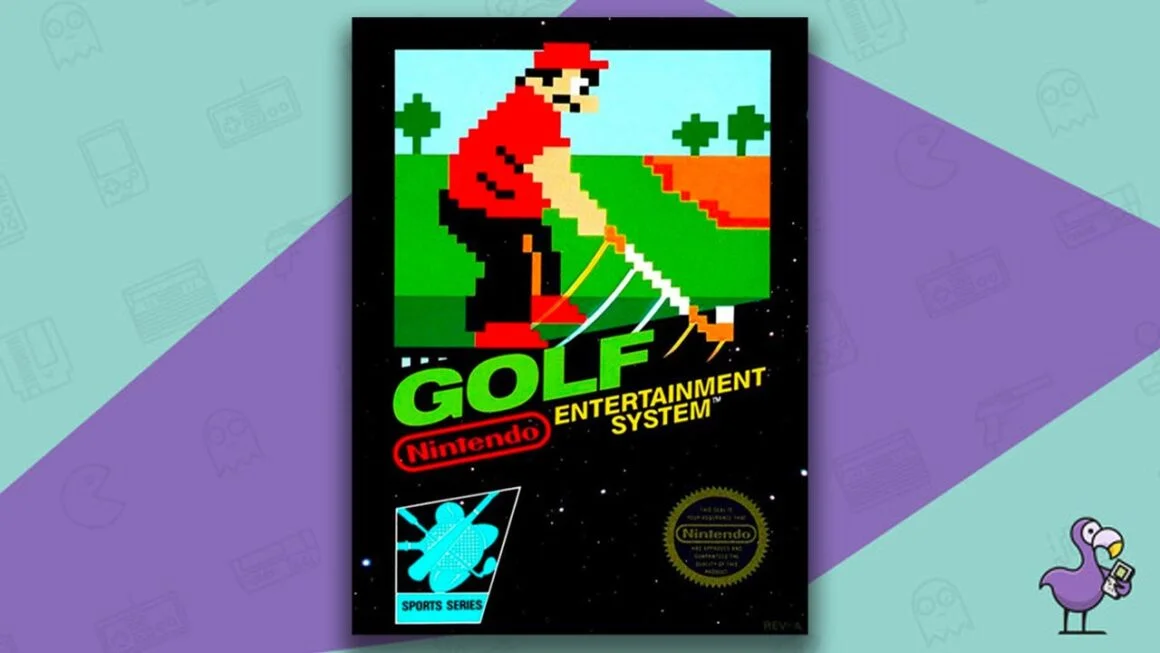 Los juegos de NES más vendidos: arte de portada de golf came case