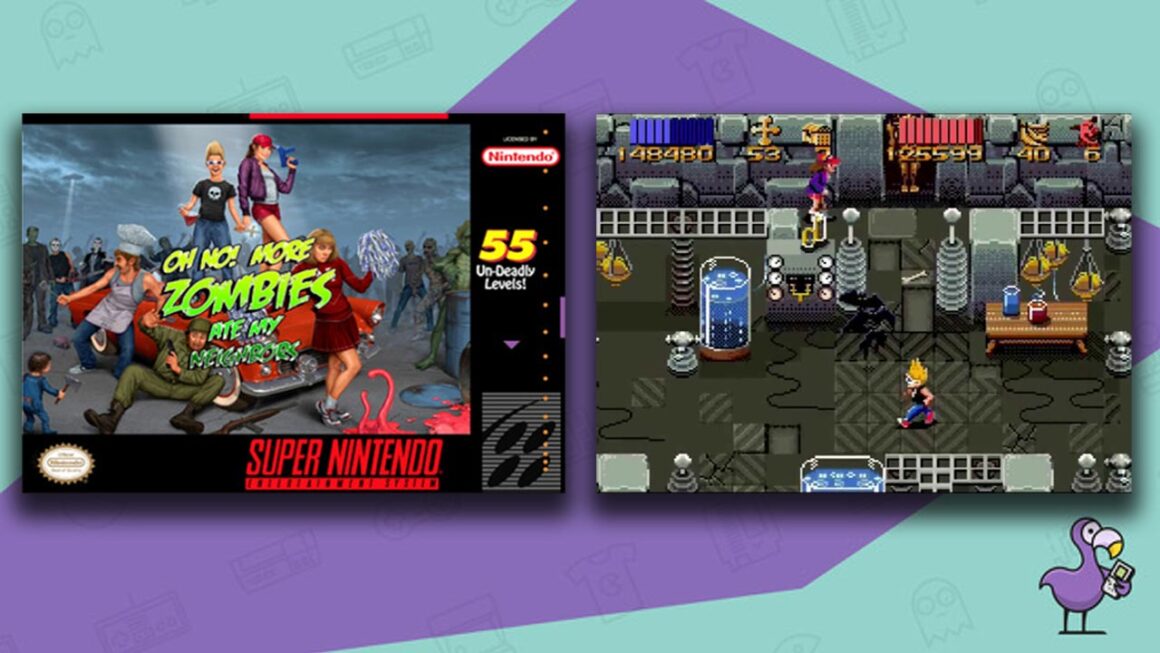 Los mejores hacks de ROM de SNES de 2021 - ¡Oh, no!  Más Zombies Ate My Neighbors juego de ROM personalizado y jugabilidad 