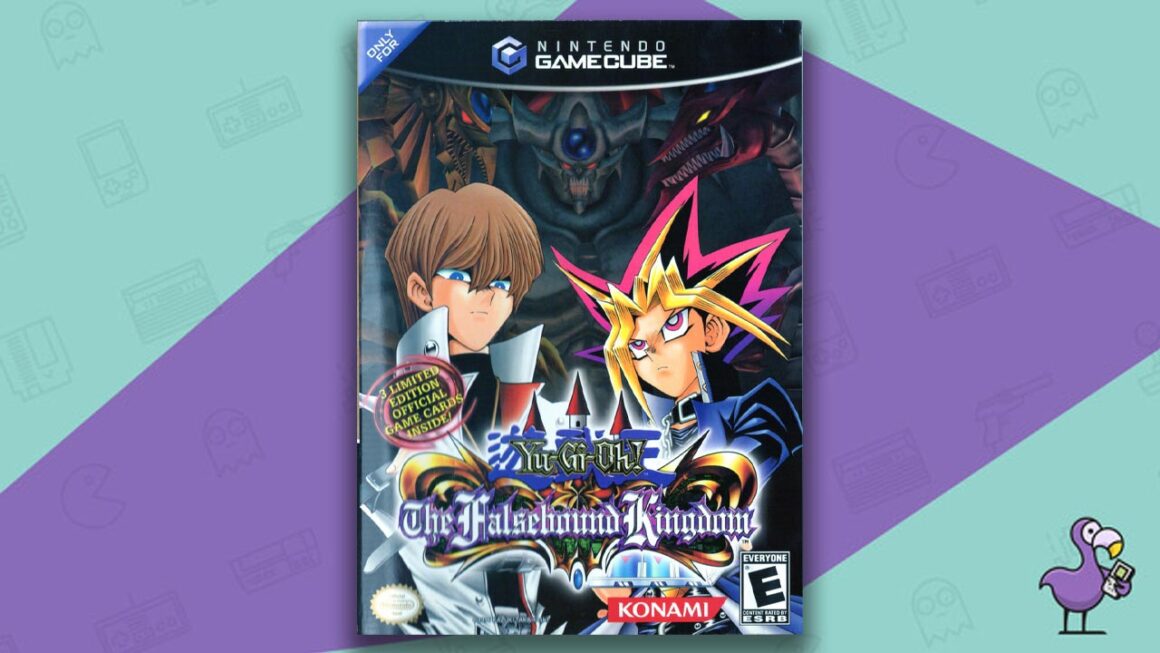 Los mejores juegos de rol de GameCube: portada del juego Yu-Gi-Oh: The Falsebound Kingdom
