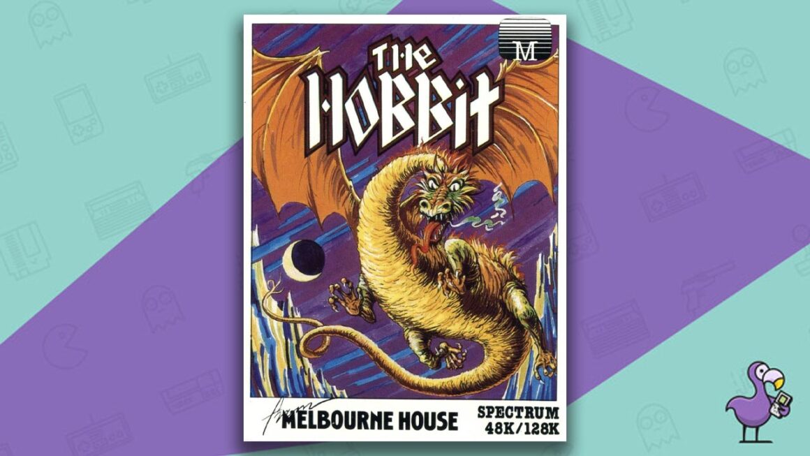 Los mejores juegos de ZX Spectrum: la portada de la caja del juego El Hobbit