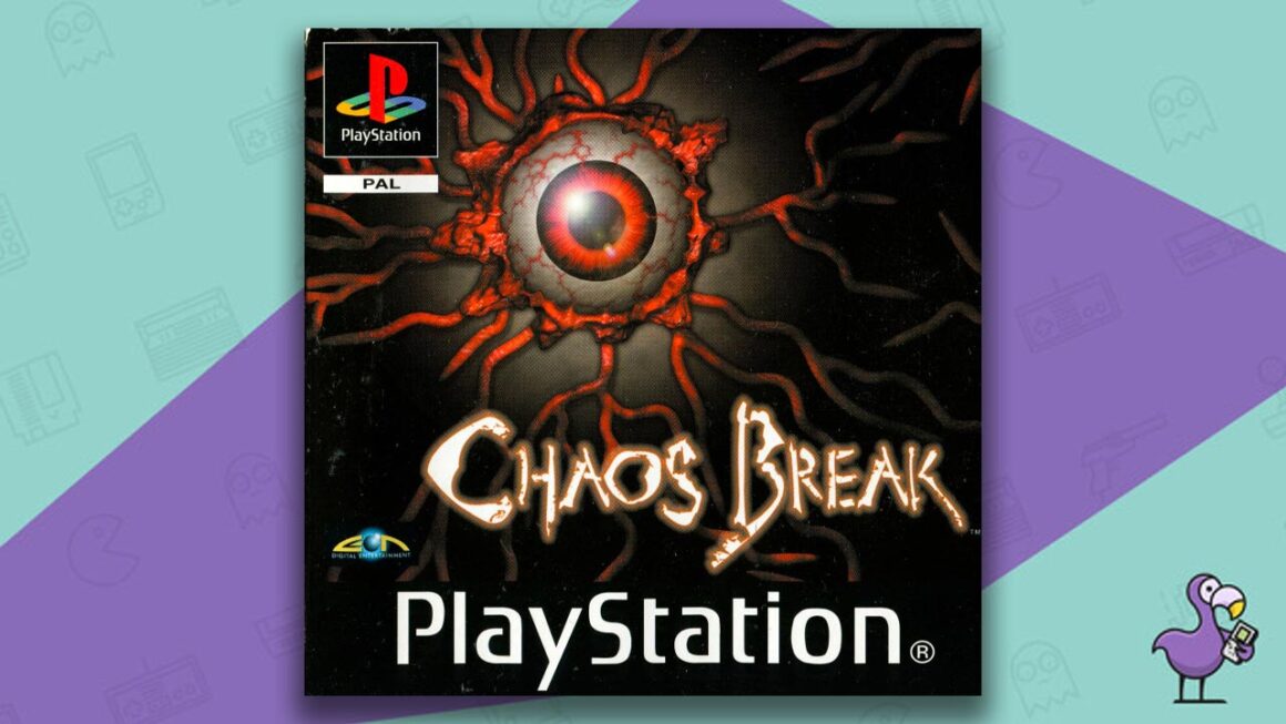 Los mejores juegos de terror de PS1 de todos los tiempos: arte de portada de Chaos Break Game Case