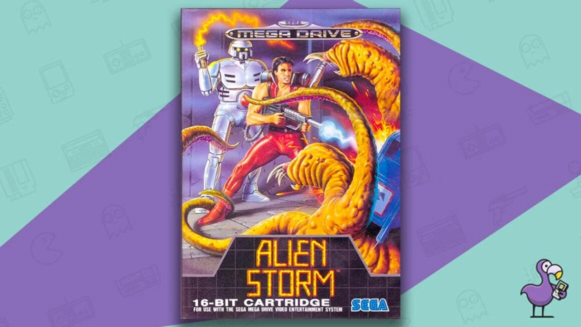 Los mejores juegos beat em up - Portada del juego Alien Storm Mega Drive