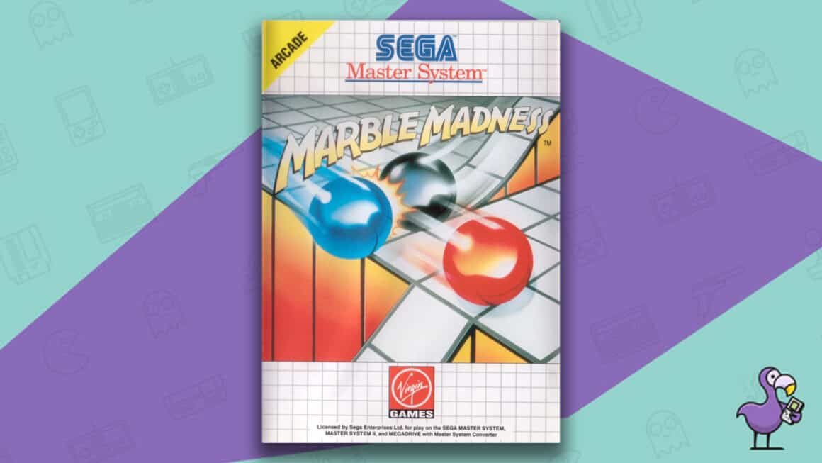Los mejores juegos de Master System: portada del juego Marble Madness