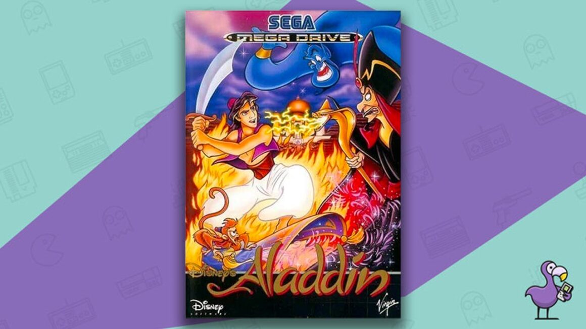 Los mejores juegos de Sega Mega Drive - Carátula del juego Aladdin de Disney