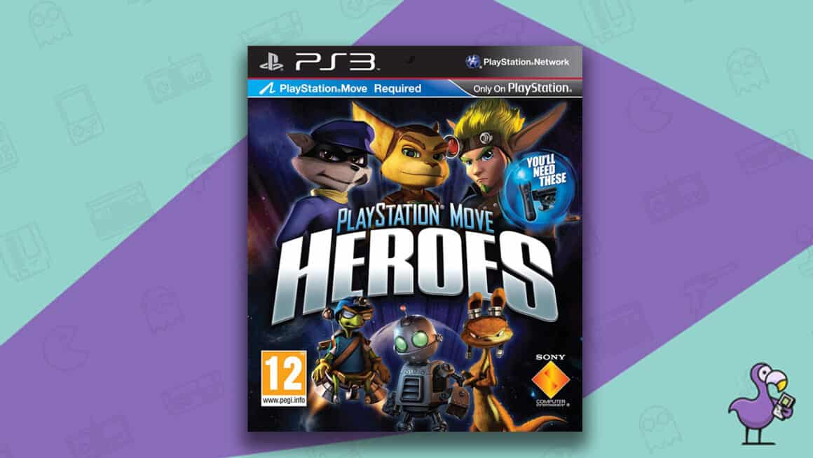 Los mejores juegos de Jak and Daxter: portada de la caja del juego PlayStation Move Heroes PS3
